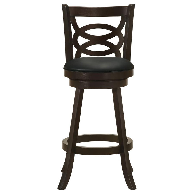 Calecita Wood Swivel Bar Chair Cappuccino (Set of 2)-zoom-