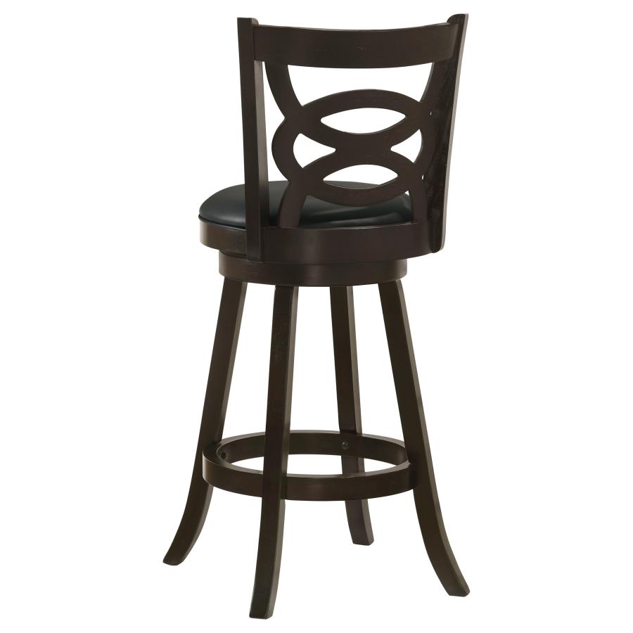 Calecita Wood Swivel Bar Chair Cappuccino (Set of 2)-zoom-7
