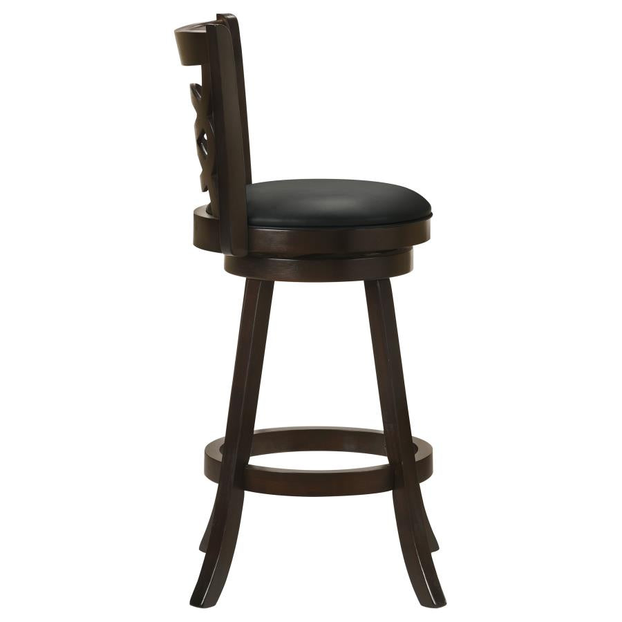 Calecita Wood Swivel Bar Chair Cappuccino (Set of 2)-zoom-9