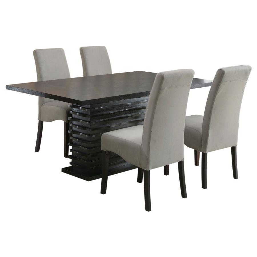 Stanton 5-piece Rectangular Dining Table Set Grey-2