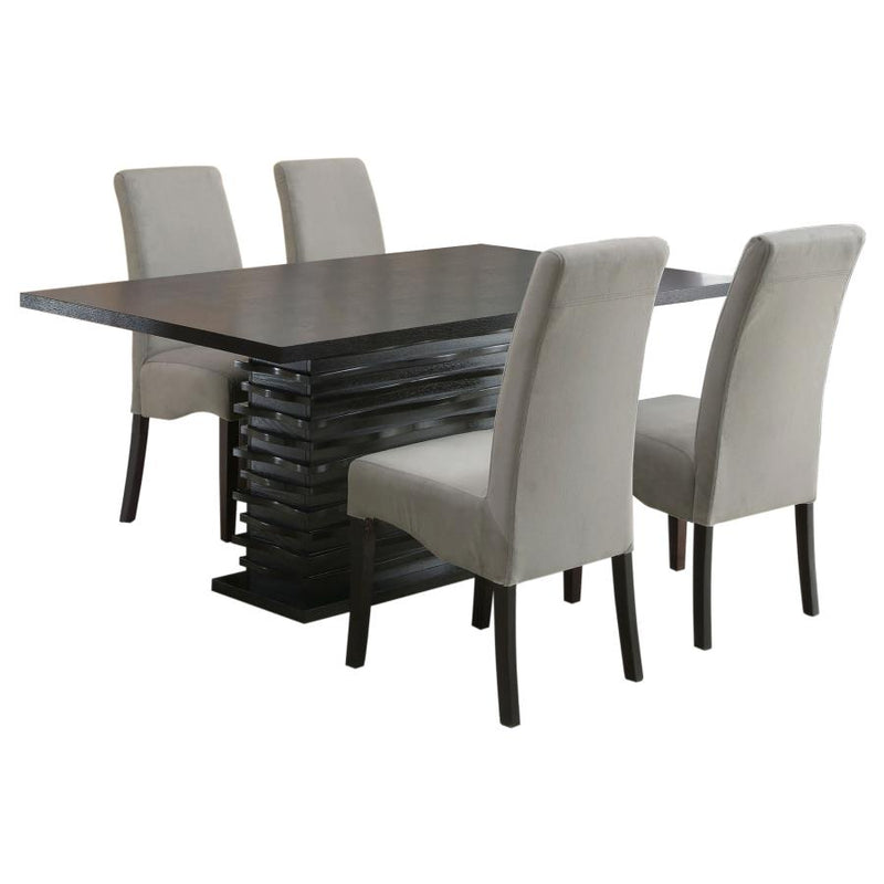 Stanton 5-piece Rectangular Dining Table Set Grey-zoom-