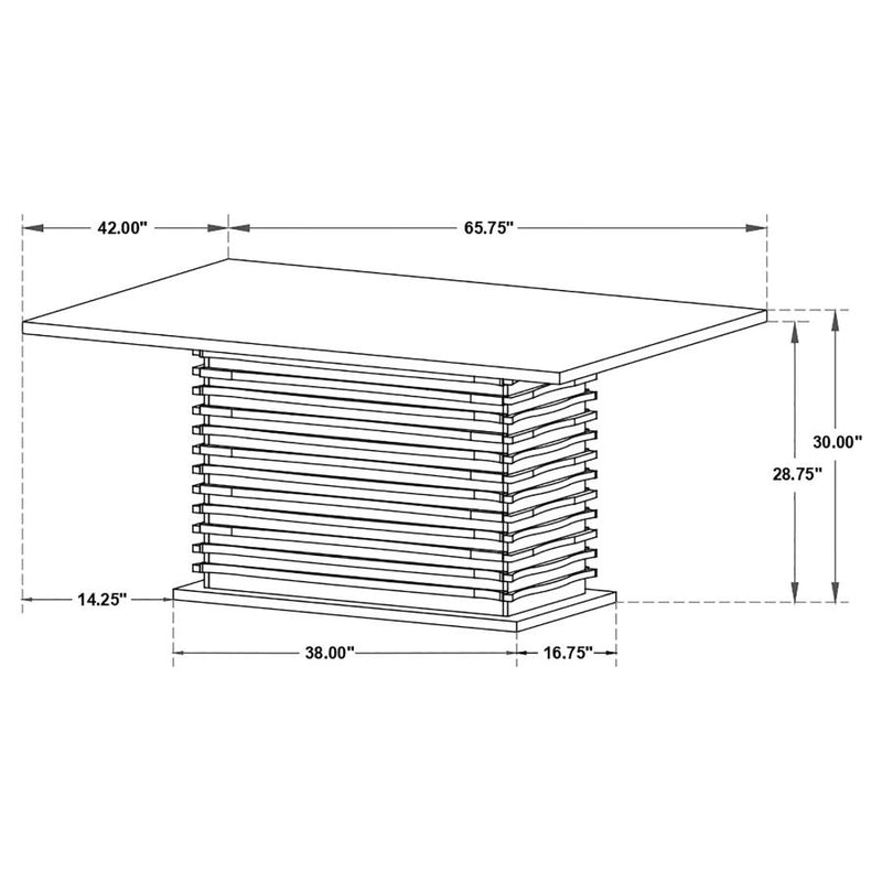 Stanton 7-piece Rectangular Dining Table Set Grey-zoom-