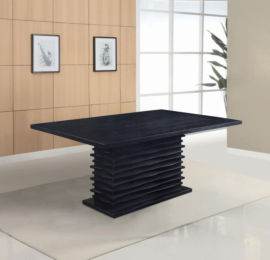 Stanton Rectangular 66-inch Dining Table Black-zoom-2
