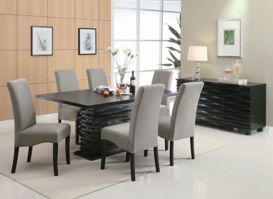 Stanton Velvet Upholstered Dining Side Chair Grey (Set of 2)-9