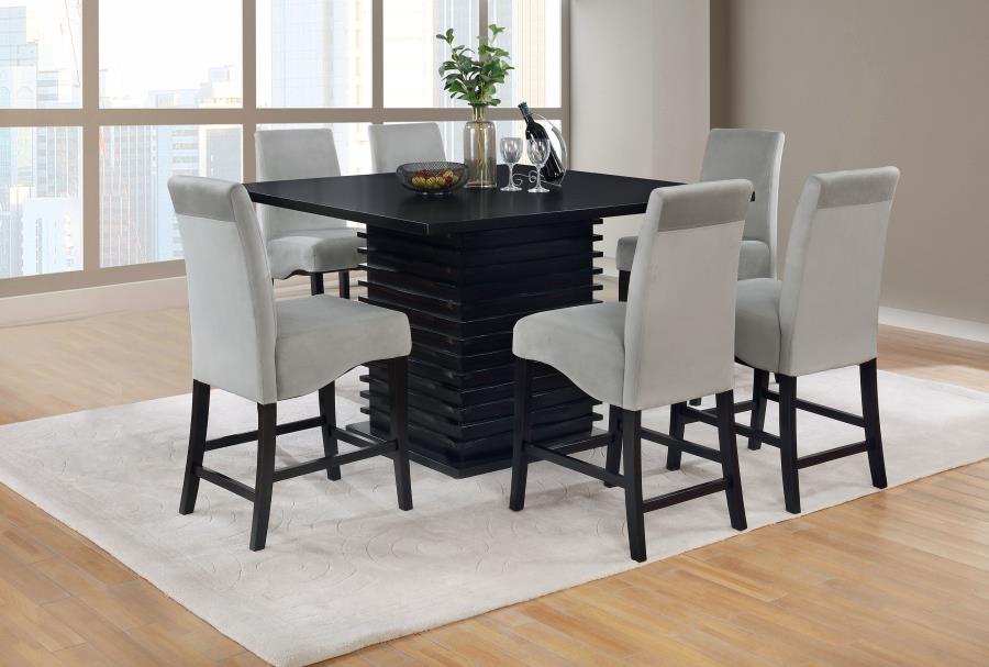 Stanton 7-piece Square Counter Height Dining Table Set Grey-1