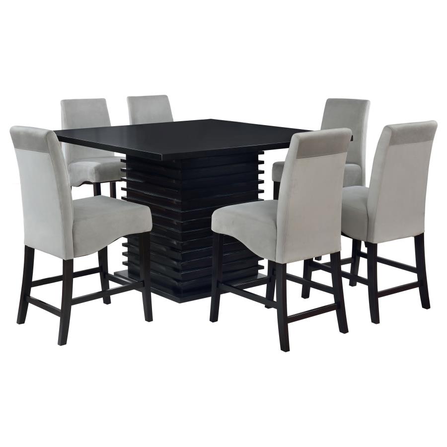 Stanton 7-piece Square Counter Height Dining Table Set Grey-zoom-2