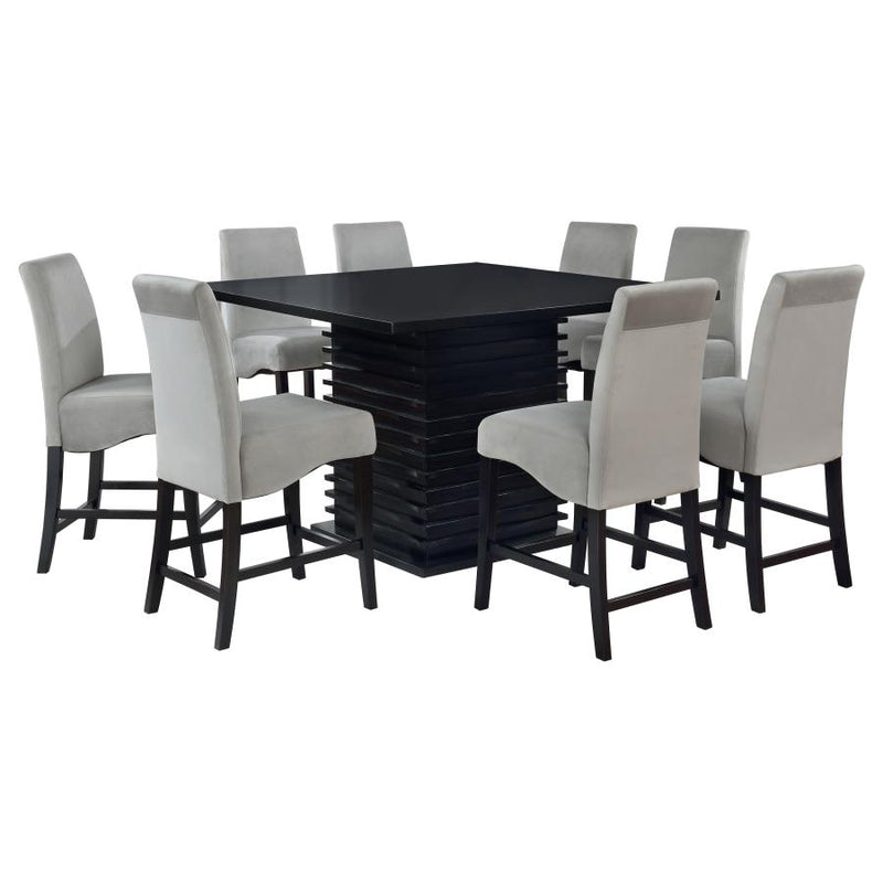 Stanton 9-piece Square Counter Height Dining Table Set Grey-zoom-