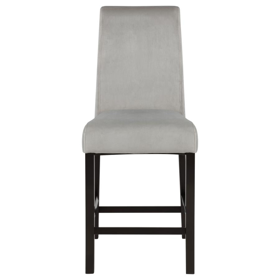Stanton Velvet Upholstered Counter Chair Grey (Set of 2)-zoom-4