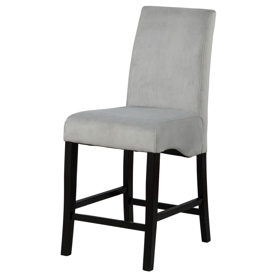 Stanton Velvet Upholstered Counter Chair Grey (Set of 2)-zoom-5