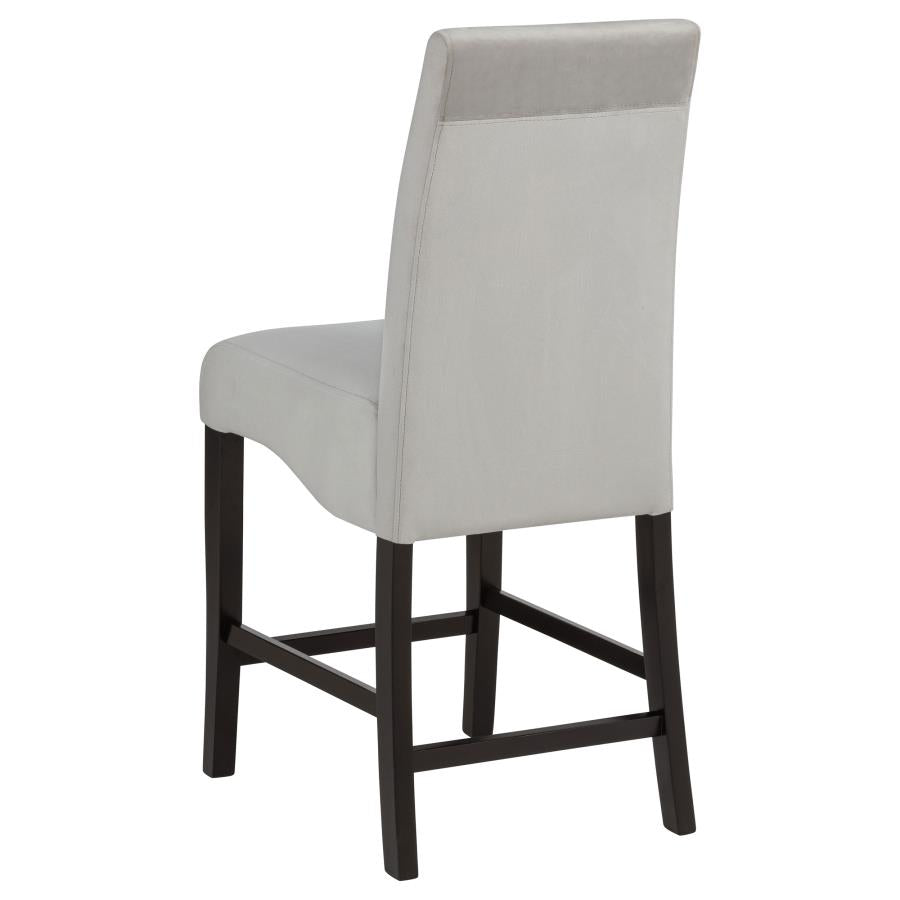 Stanton Velvet Upholstered Counter Chair Grey (Set of 2)-7
