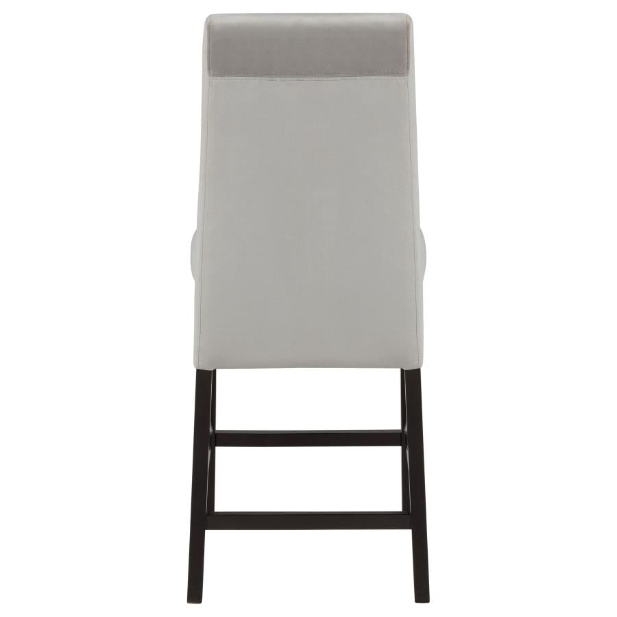 Stanton Velvet Upholstered Counter Chair Grey (Set of 2)-8