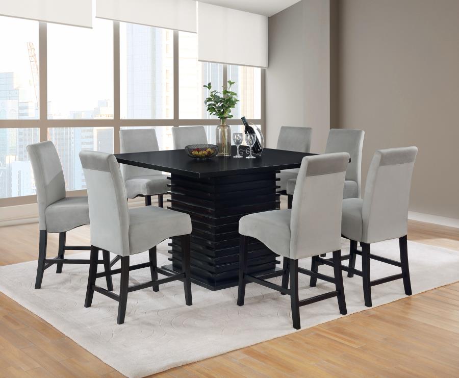 Stanton Velvet Upholstered Counter Chair Grey (Set of 2)-15