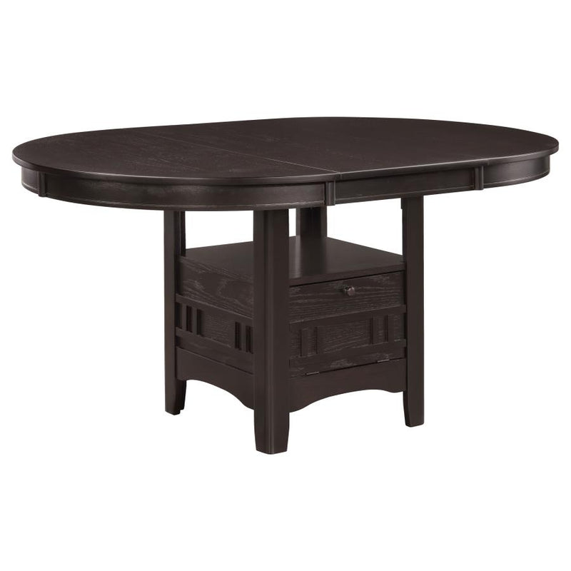 Lavon 5-piece Oval Extension Leaf Dining Set Espresso-zoom-