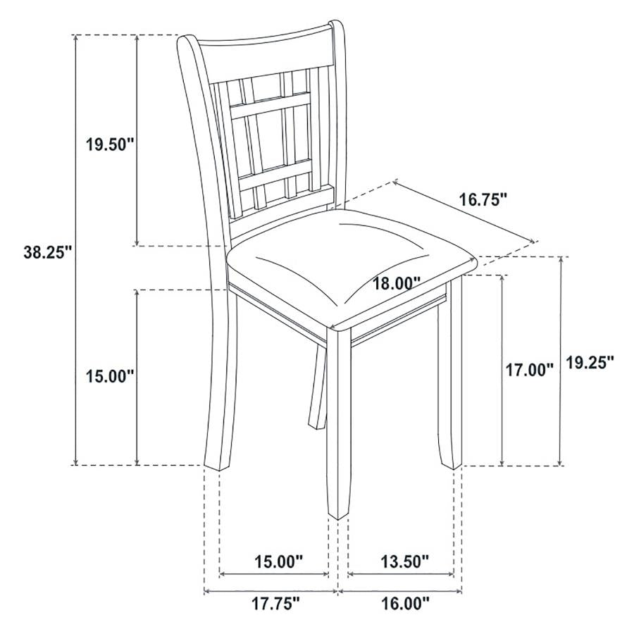 Lavon 5-piece Oval Extension Leaf Dining Set Espresso-zoom-12