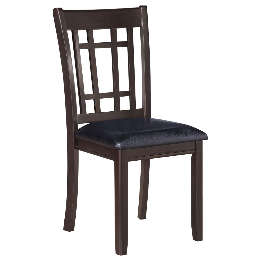 Lavon Wood Dining Side Chair Black and Espresso (Set of 2)-3