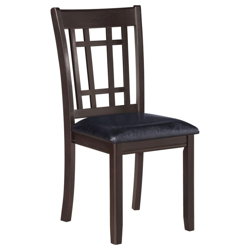 Lavon Wood Dining Side Chair Black and Espresso (Set of 2)-zoom-