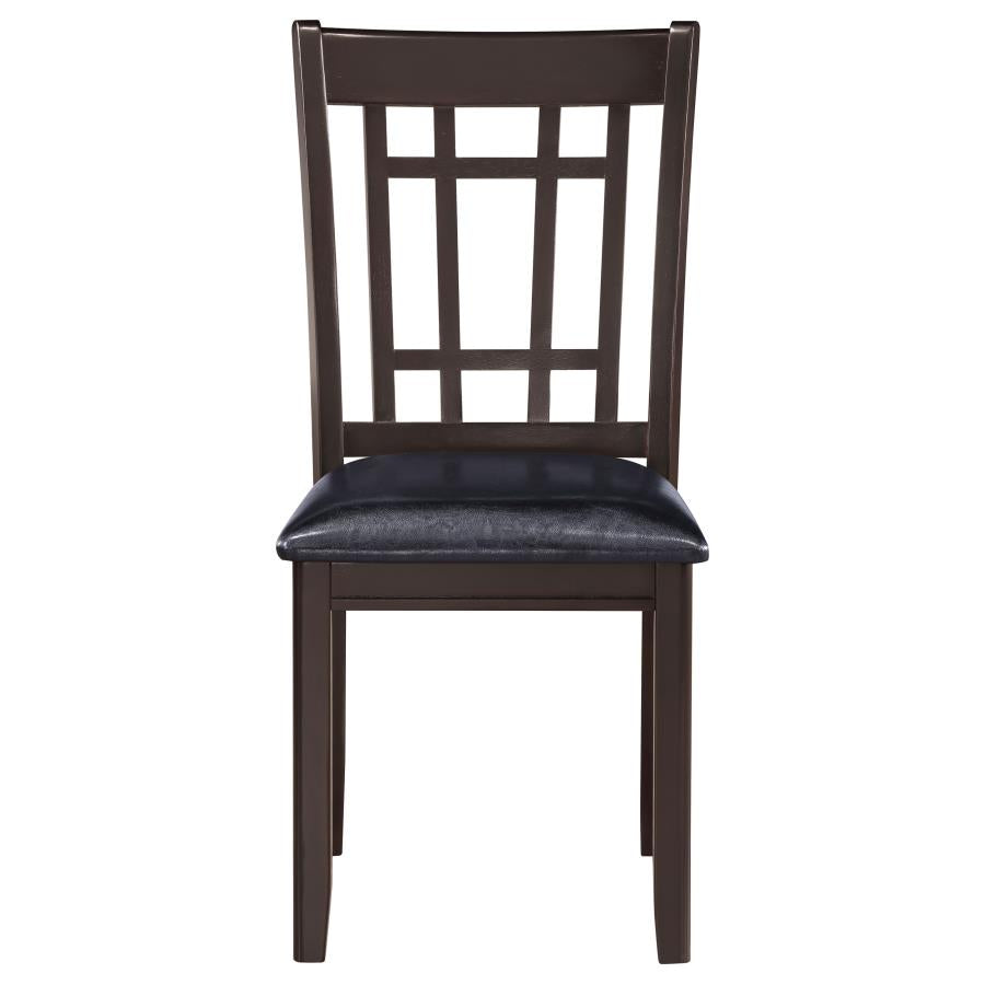 Lavon Wood Dining Side Chair Black and Espresso (Set of 2)-4