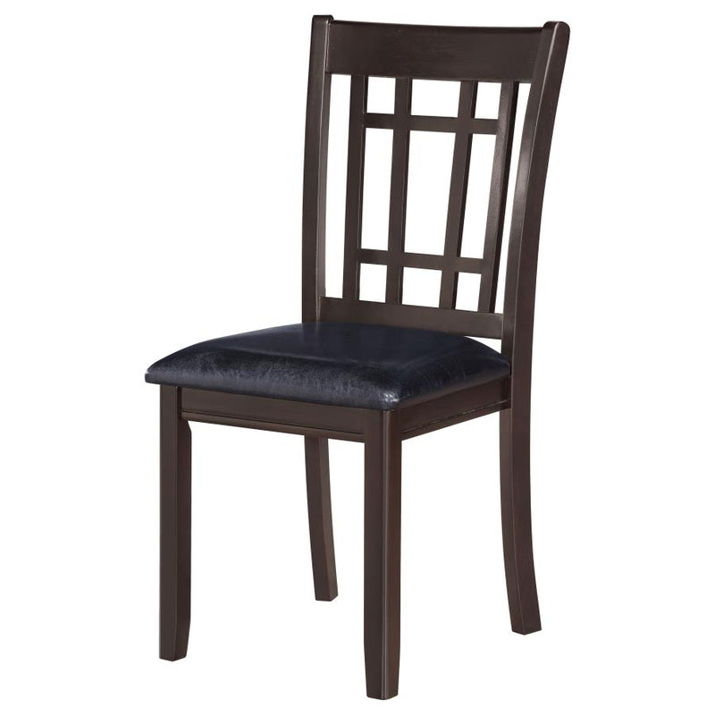 Lavon Wood Dining Side Chair Black and Espresso (Set of 2)-zoom-
