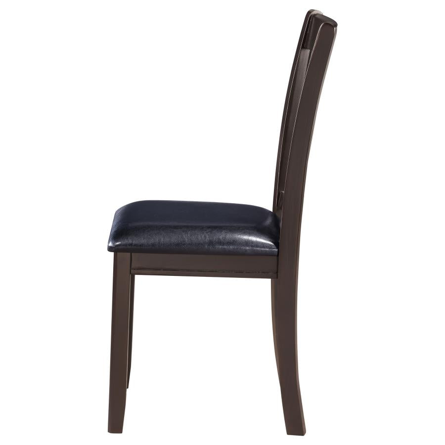 Lavon Wood Dining Side Chair Black and Espresso (Set of 2)-zoom-6