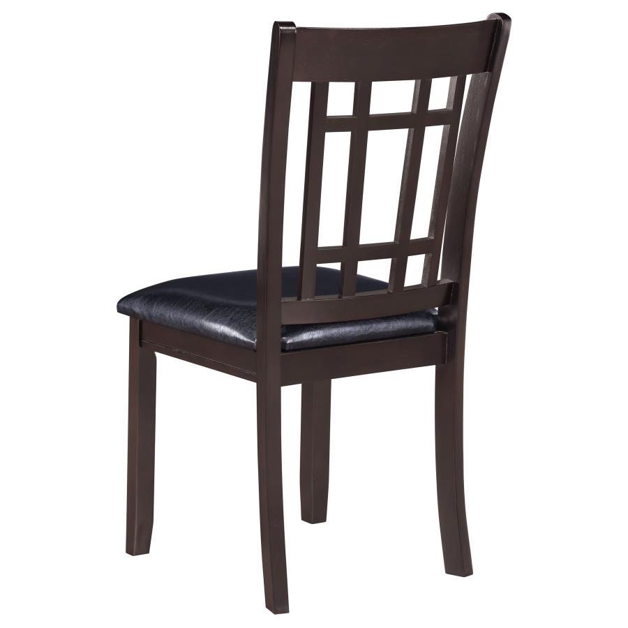 Lavon Wood Dining Side Chair Black and Espresso (Set of 2)-7