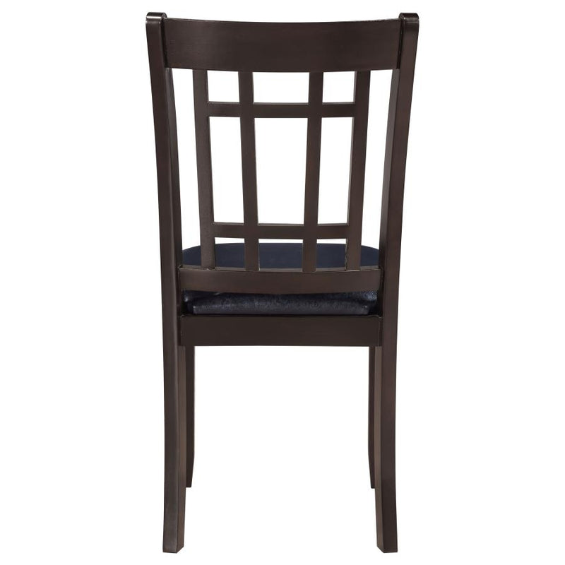 Lavon Wood Dining Side Chair Black and Espresso (Set of 2)-zoom-