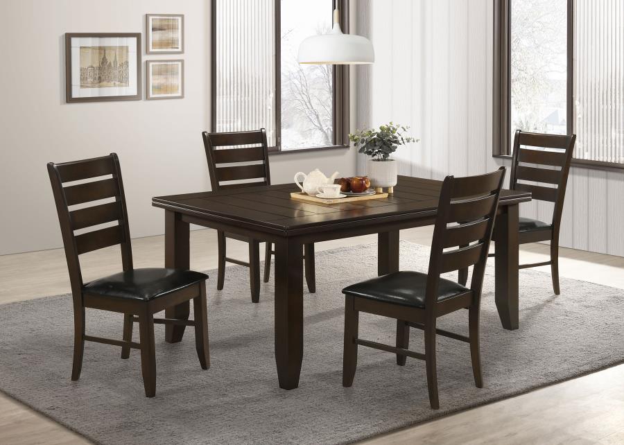 Dalila 5-piece Rectangular Dining Table Set Cappuccino-1