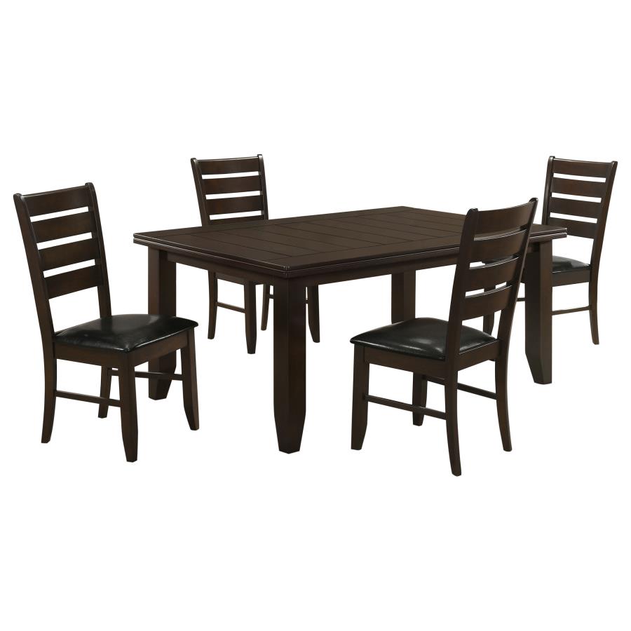 Dalila 5-piece Rectangular Dining Table Set Cappuccino-zoom-2