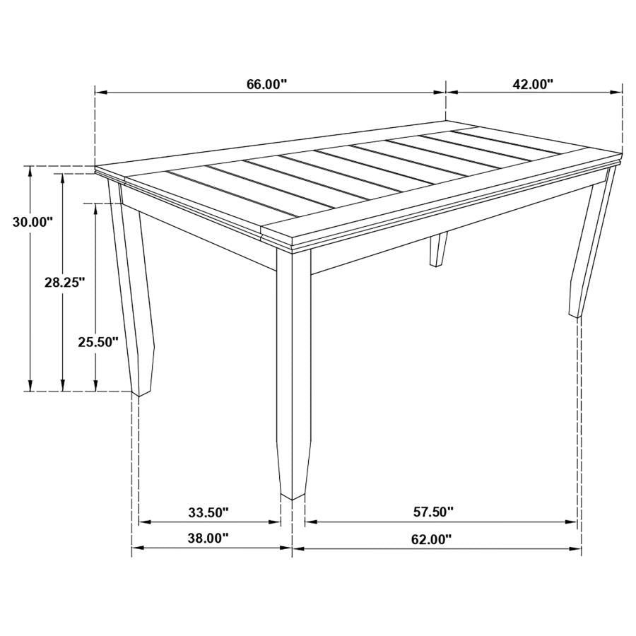 Dalila 5-piece Rectangular Dining Table Set Cappuccino-zoom-12