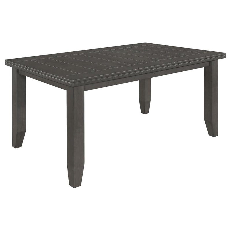 Dalila 5-piece Rectangular Dining Table Set Dark Grey-zoom-