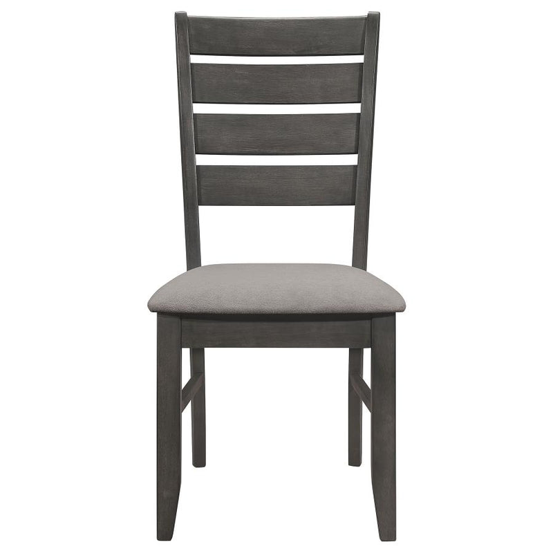 Dalila 5-piece Rectangular Dining Table Set Dark Grey-zoom-