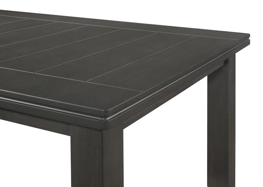 Dalila 5-piece Rectangular Dining Table Set Dark Grey-10