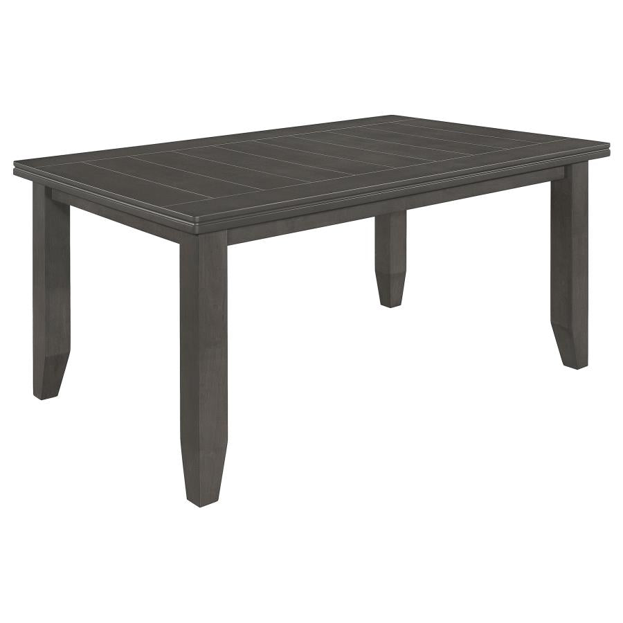 Dalila Rectangular 66-inch Wood Dining Table Dark Grey-1