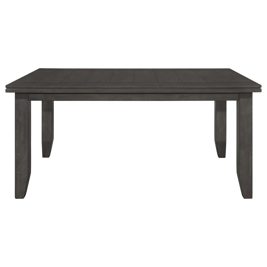 Dalila Rectangular 66-inch Wood Dining Table Dark Grey-zoom-3