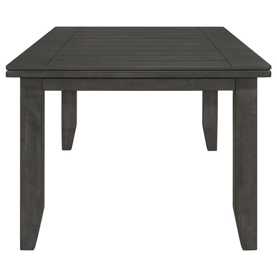 Dalila Rectangular 66-inch Wood Dining Table Dark Grey-zoom-4