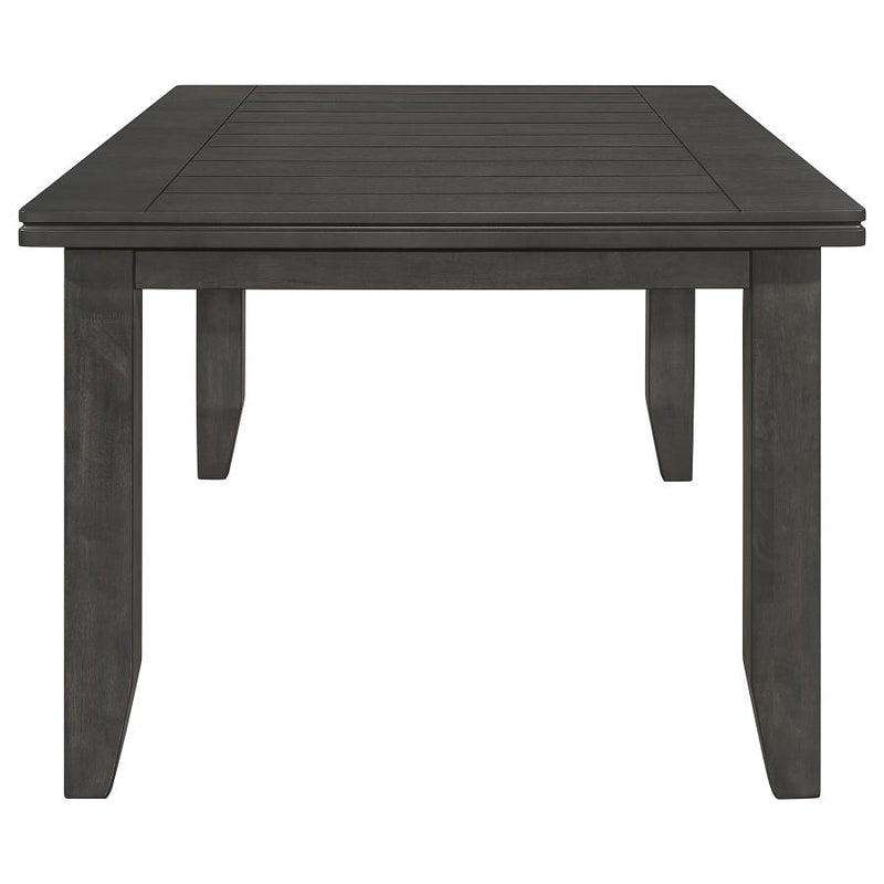 Dalila Rectangular 66-inch Wood Dining Table Dark Grey-zoom-