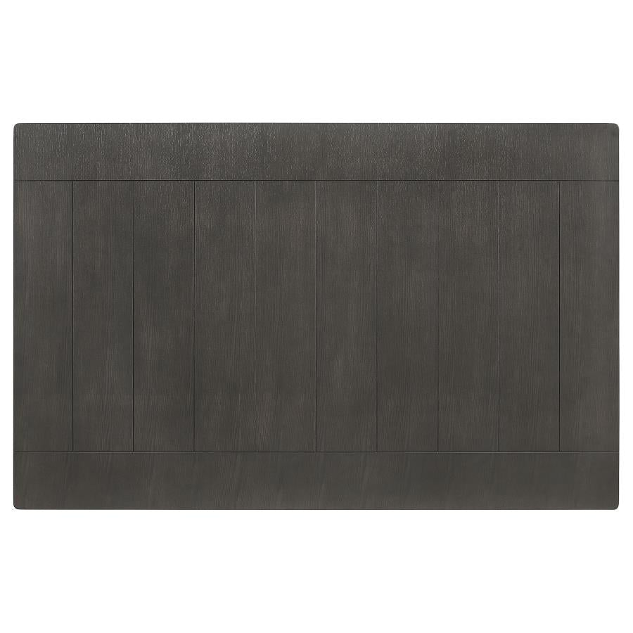Dalila Rectangular 66-inch Wood Dining Table Dark Grey-5
