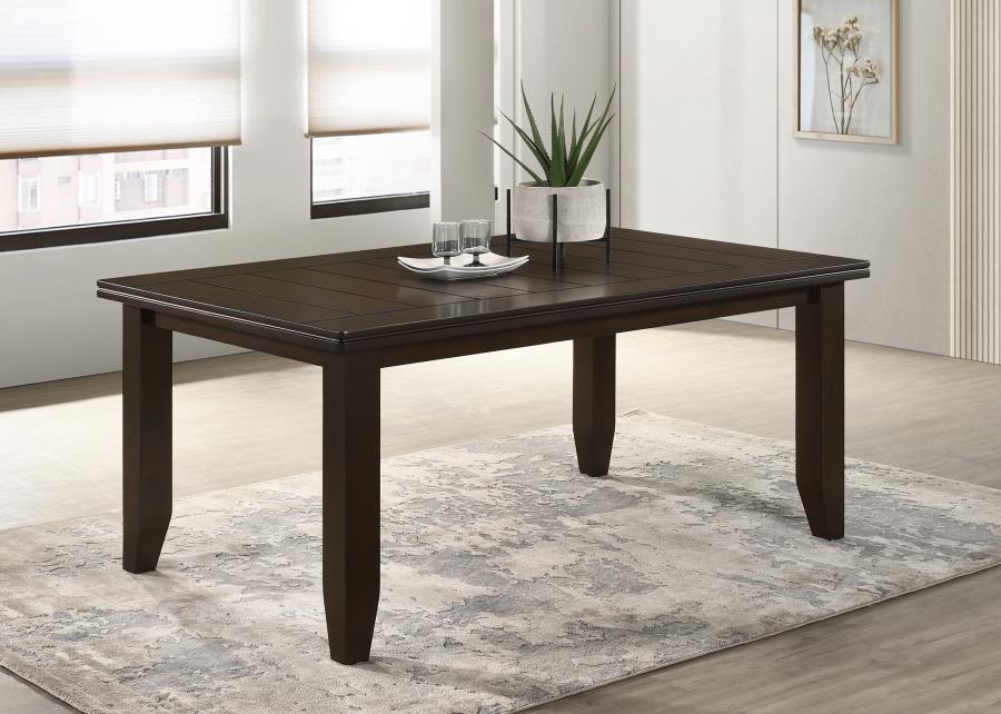Dalila Rectangular 66-inch Wood Dining Table Cappuccino-zoom-2
