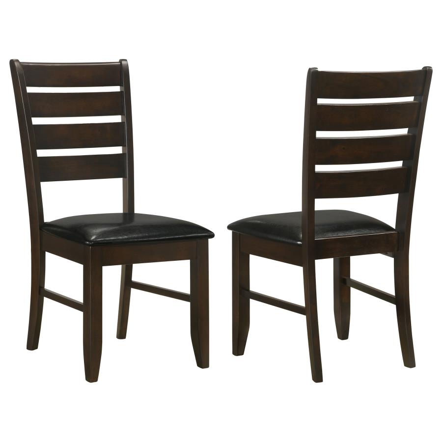 Dalila Wood Dining Side Chair Cappuccino (Set of 2)-zoom-1