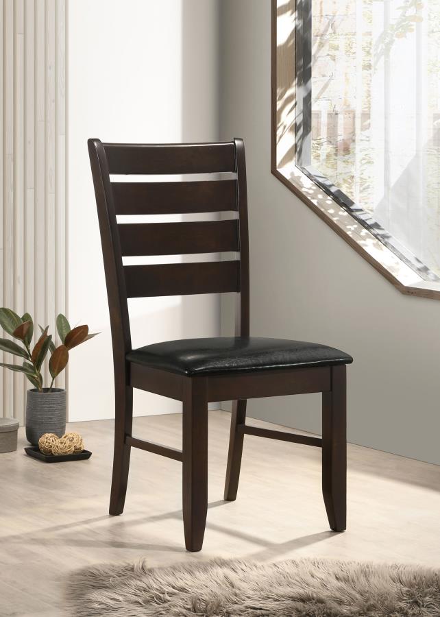 Dalila Wood Dining Side Chair Cappuccino (Set of 2)-zoom-