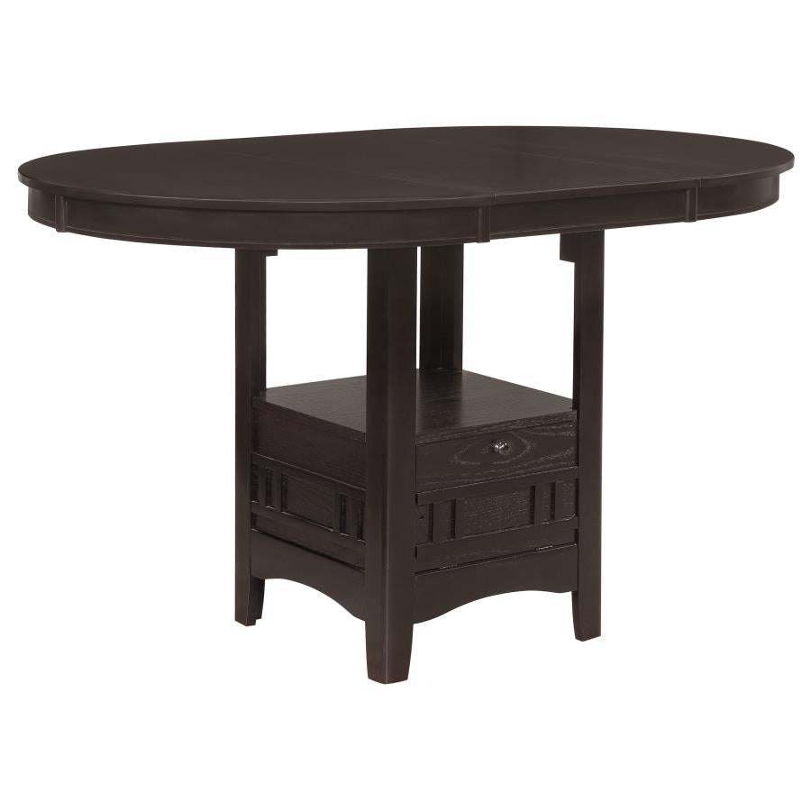 Lavon 5-piece Oval Counter Height Dining Set Espresso-zoom-3