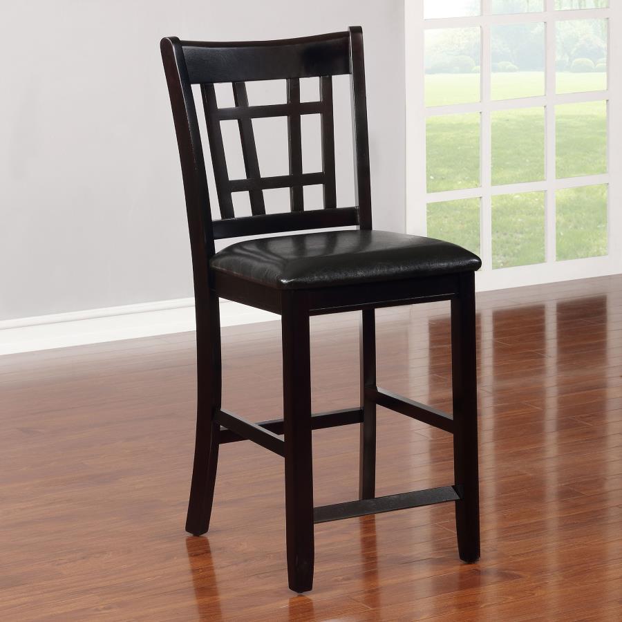 Lavon Wood Counter Height Dining Chair Black and Espresso (Set of 2)-zoom-2