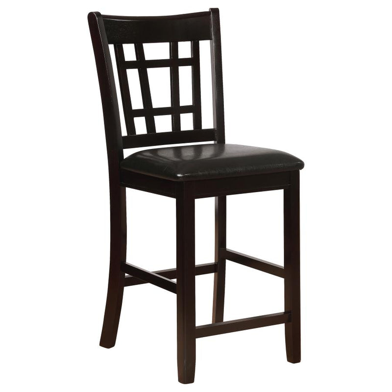 Lavon Wood Counter Height Dining Chair Black and Espresso (Set of 2)-zoom-