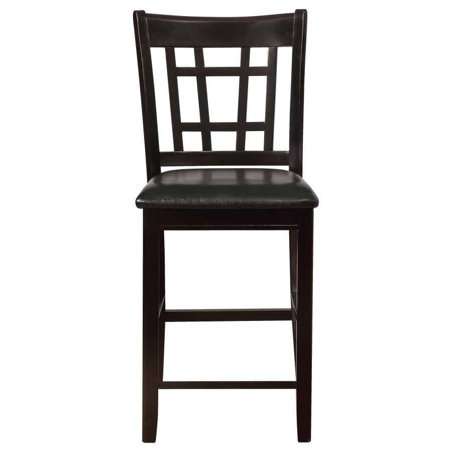 Lavon Wood Counter Height Dining Chair Black and Espresso (Set of 2)-4