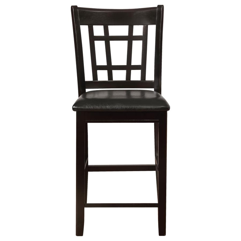 Lavon Wood Counter Height Dining Chair Black and Espresso (Set of 2)-zoom-