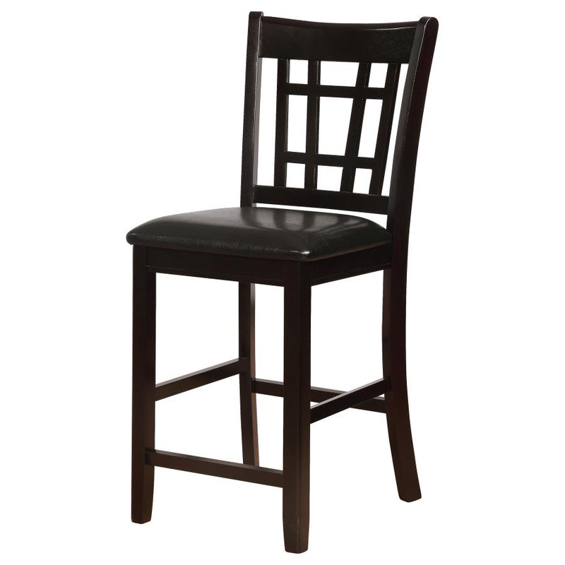 Lavon Wood Counter Height Dining Chair Black and Espresso (Set of 2)-zoom-