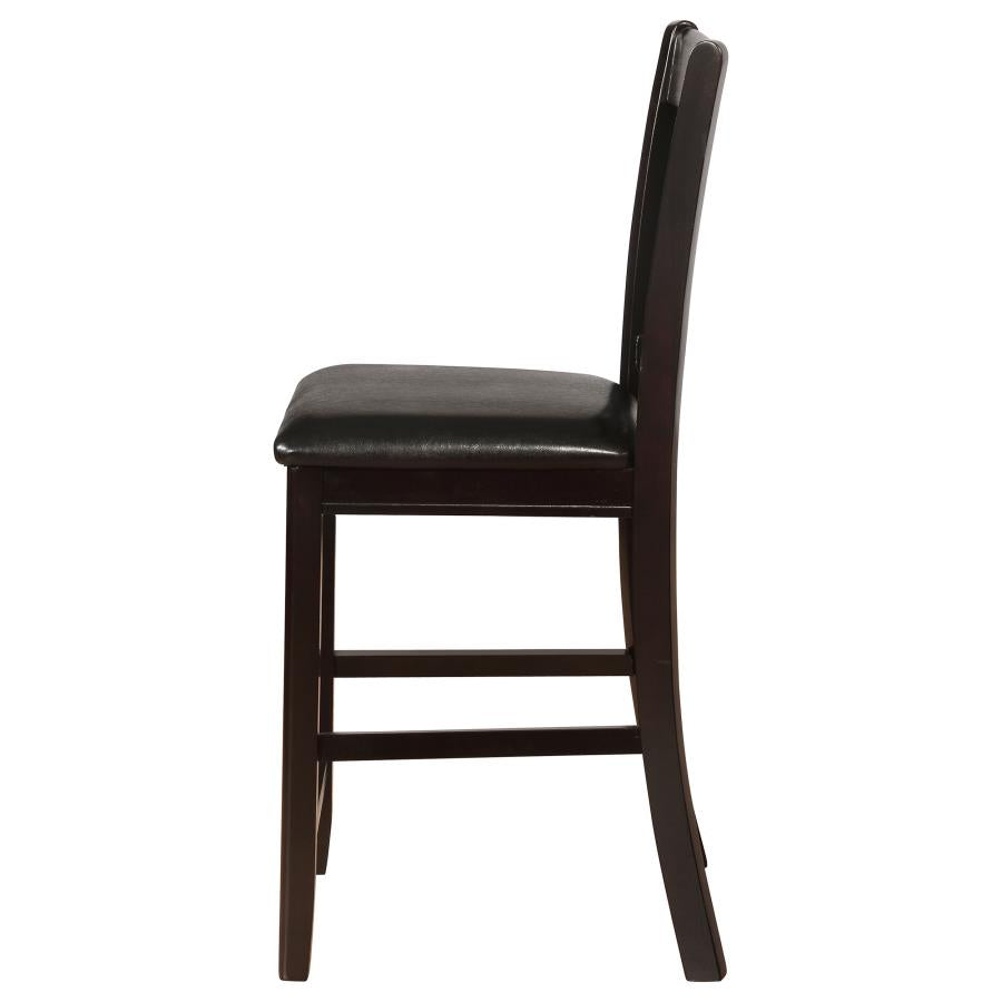 Lavon Wood Counter Height Dining Chair Black and Espresso (Set of 2)-6