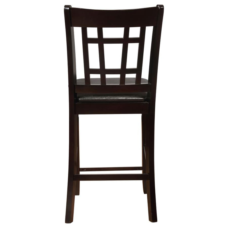 Lavon Wood Counter Height Dining Chair Black and Espresso (Set of 2)-zoom-