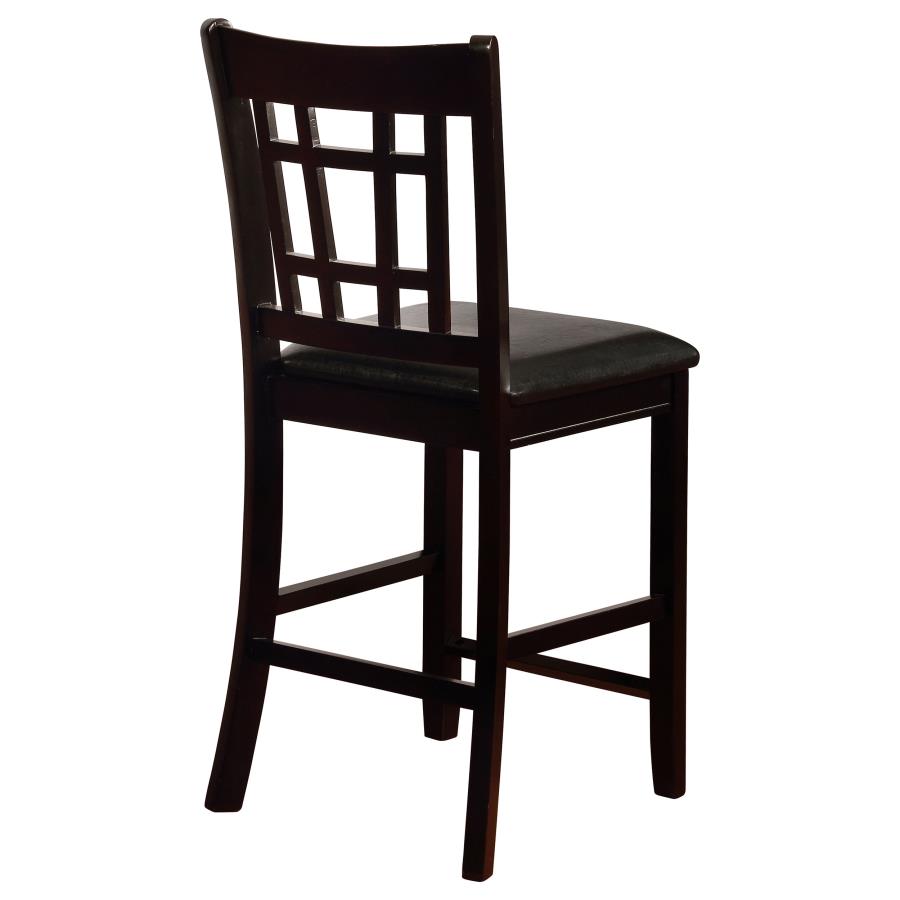 Lavon Wood Counter Height Dining Chair Black and Espresso (Set of 2)-9