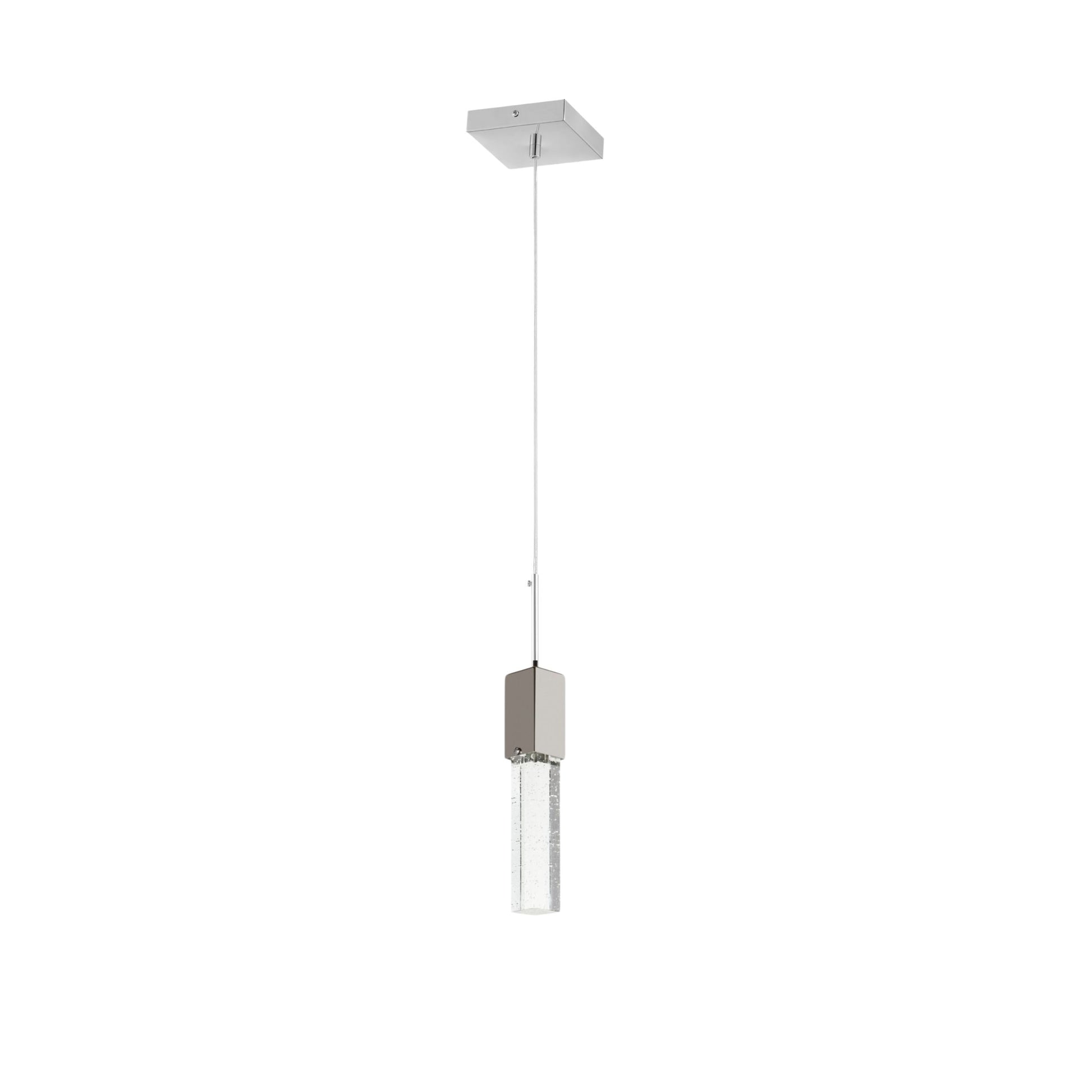 Rectangular Crystal Pendant // 1 Light-1