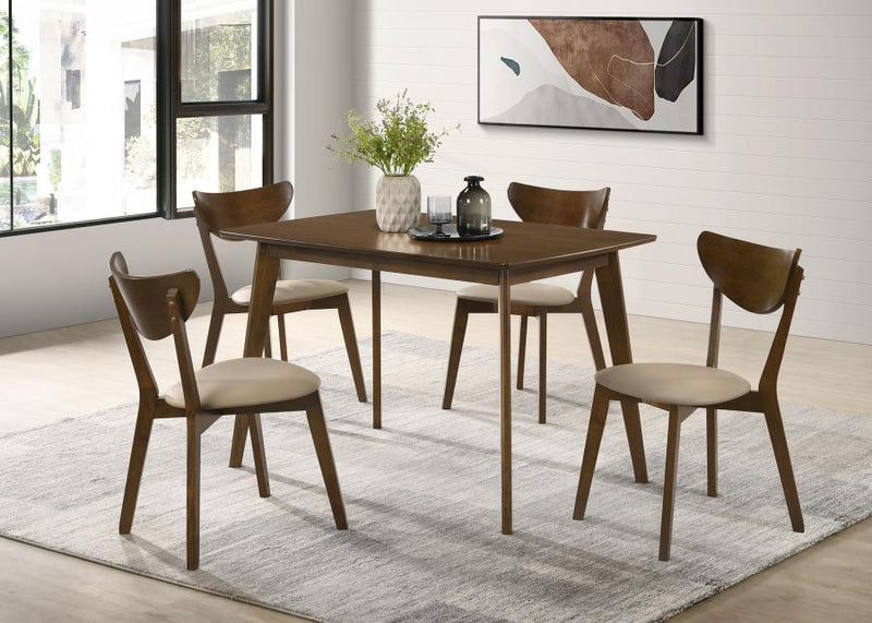 Kersey 5-piece Rectangular Dining Table Set Chestnut-zoom-